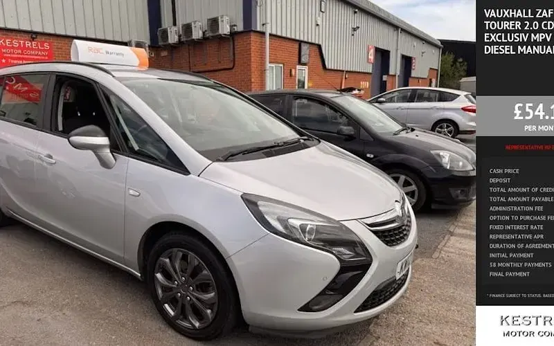 Used Vauxhall Zafira Tourer 131 HP (96 kW) 2015 MPV