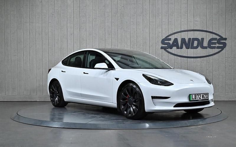 White Used 2022 Tesla Model 3 Performance Sedan | £23,999 (A bit pricey) - Image 1/4