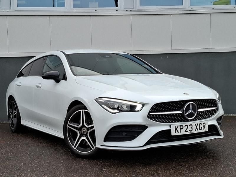 White Used 2023 Mercedes CLA200 Executive Estate | £25,498 (Fair price) - Image 1/4