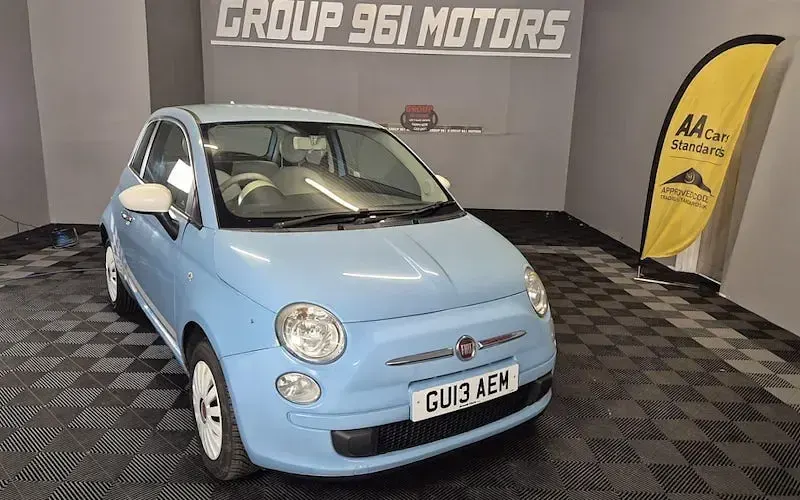 Used Fiat 500 69 HP (50 kW) 2013 Blue Hatchback