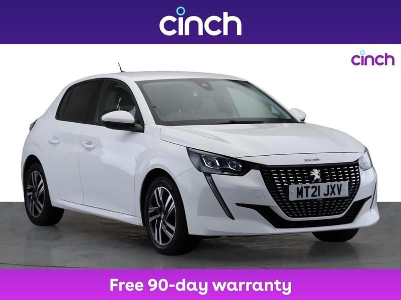 White Used 2021 Peugeot 208 Allure Hatchback | £12,299 (Fair price) - Image 1/3