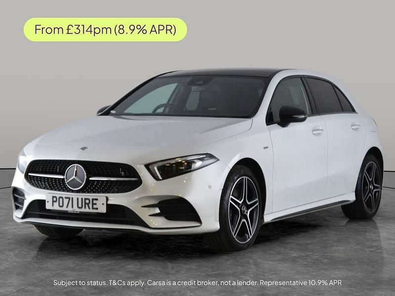 White Used 2021 Mercedes A250 AMG Line Premium Plus Hatchback | £19,549 (Fair price) - Image 1/2