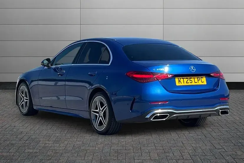 Used Mercedes C200 AMG line 221 HP (162 kW) 2025 Blue Sedan