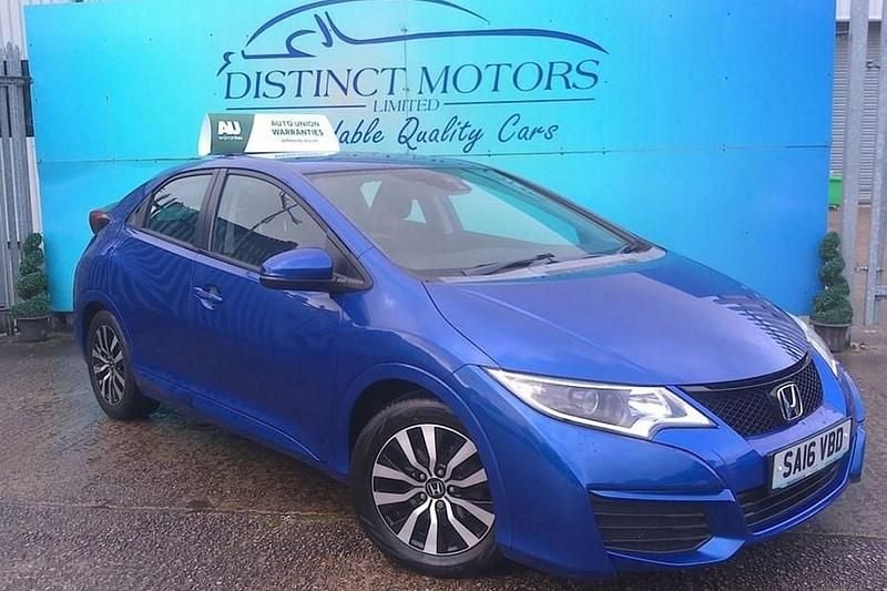 Blue Used 2016 Honda Civic S Hatchback | £8,249 (Good price) - Image 1/1