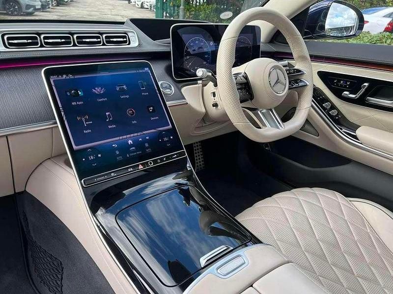 Used Mercedes S500L AMG line 429 HP (315 kW) 2021 Blue Sedan