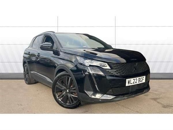 Black Used 2022 Peugeot 3008 Premium SUV | £19,318 (Fair price) - Image 1/4