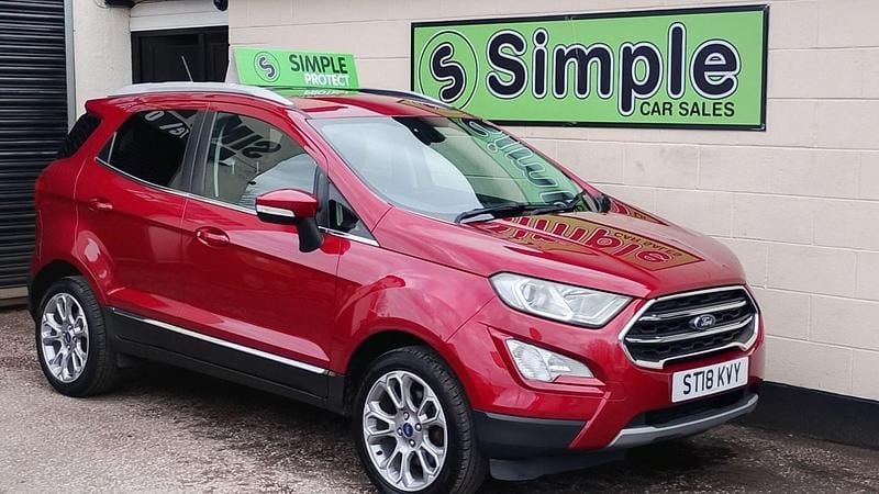 Used Ford Ecosport Titanium 125 HP (91 kW) 2018 Red SUV
