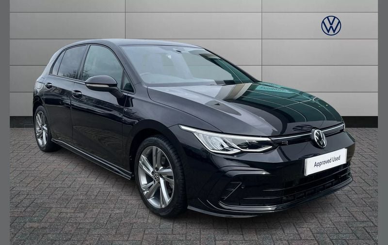 Black Used 2022 VW Golf VIII R-line Hatchback | £18,599 (Fair price) - Image 1/4