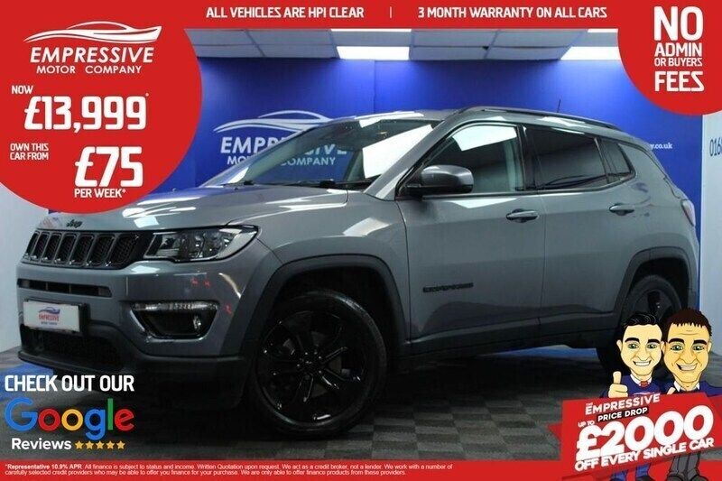 Grey Used 2019 Jeep Compass Night Eagle SUV | £13,999 (A bit pricey) - Image 1/4