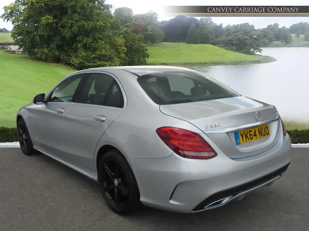 Used Mercedes C220 AMG line 170 HP (125 kW) 2014 Silver Sedan