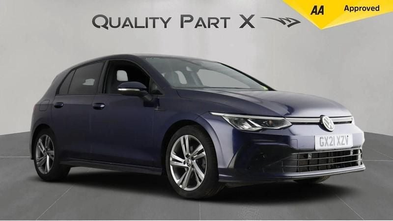 Used VW Golf VII R-line 150 HP (110 kW) 2021 Blue Hatchback