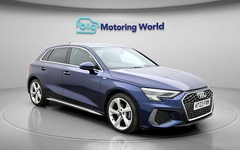 Used Audi A3 Sportback S-Line 150 HP (110 kW) 2023 Blue Hatchback