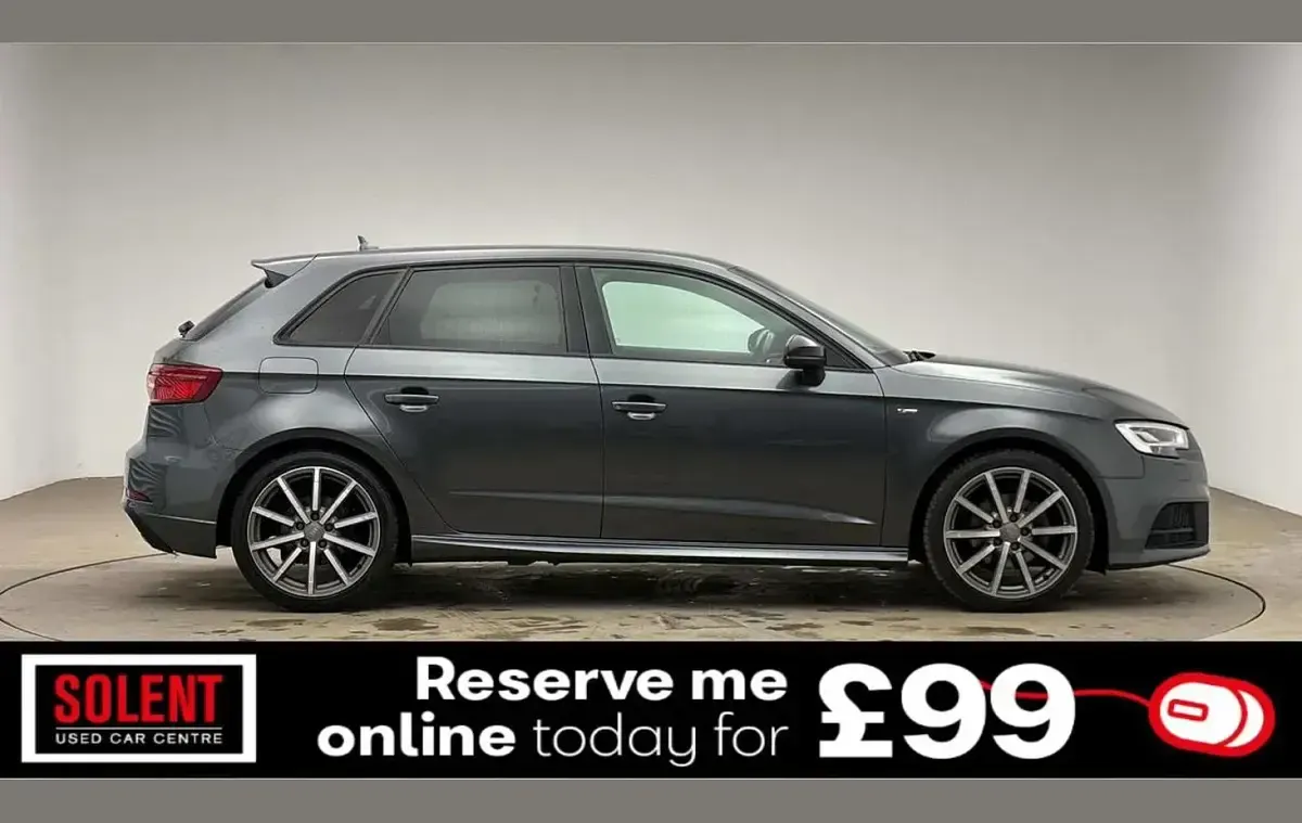 Used Audi A3 Black Edition 150 HP (110 kW) 2018 Grey Sedan