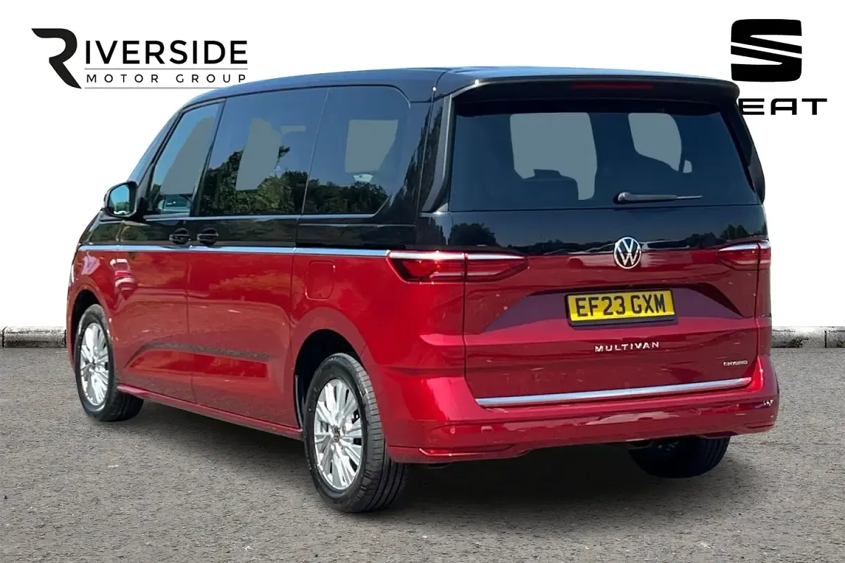 Used VW Multivan S 218 HP (160 kW) 2023 Deep black pearl / fortana red MPV