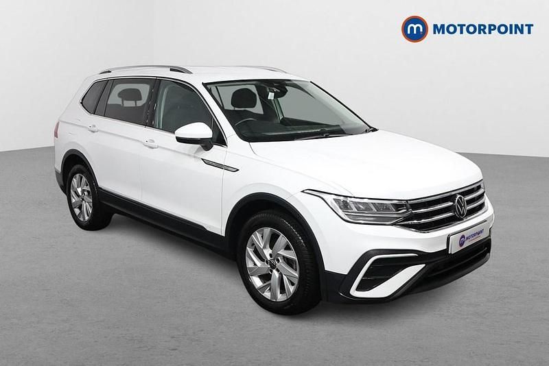 White Used 2022 VW Tiguan Allspace Life SUV | £19,449 (Fair price) - Image 1/4