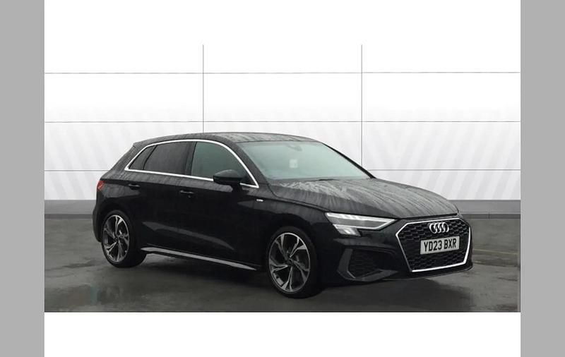 Used Audi A3 S-Line 110 HP (80 kW) 2023 Black Sedan