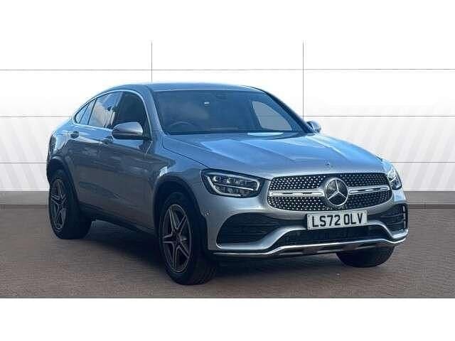 Silver Used 2023 Mercedes GLC300e AMG line Coupe | £34,817 - Image 1/4