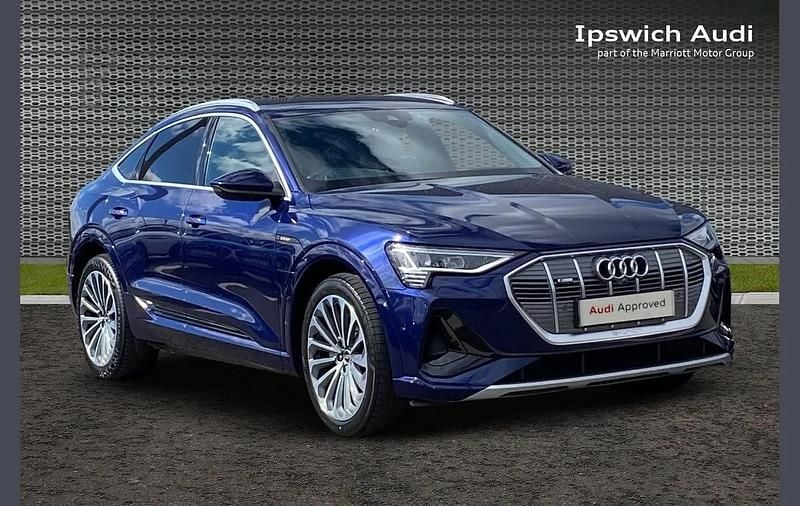 Blue Used 2021 Audi e-tron Sportback S-Line SUV | £25,429 (Super price) - Image 1/4