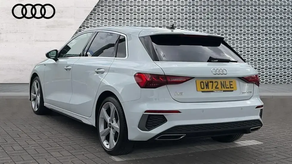 Used Audi A3 S-Line 150 HP (110 kW) 2023 White Sedan