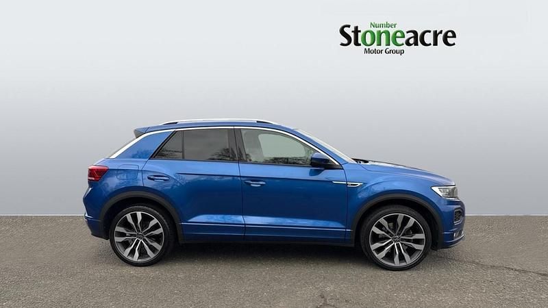 Used VW T-Roc R-line 150 HP (110 kW) 2021 Blue SUV
