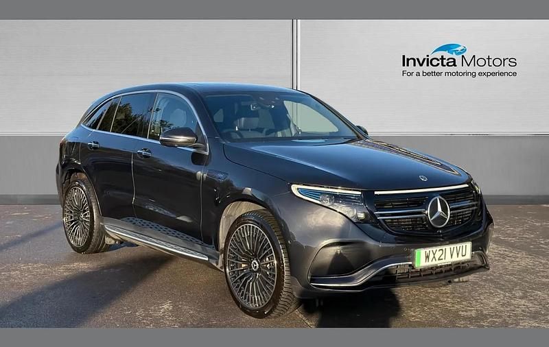 Used Mercedes EQC400 AMG Line Premium Plus 300 kW (408 HP) 2021 Graphite grey metallic SUV