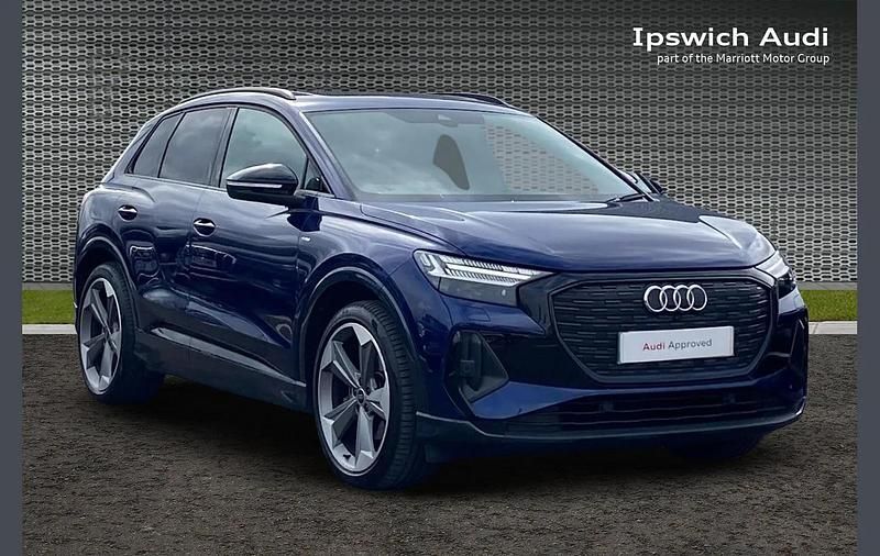 Blue Used 2023 Audi Q4 e-tron Advanced SUV | £27,991 (Fair price) - Image 1/4