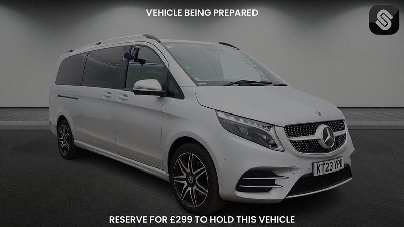 Silver Used 2023 Mercedes V220 AMG line MPV | £54,700 (Super price) - Image 1/4