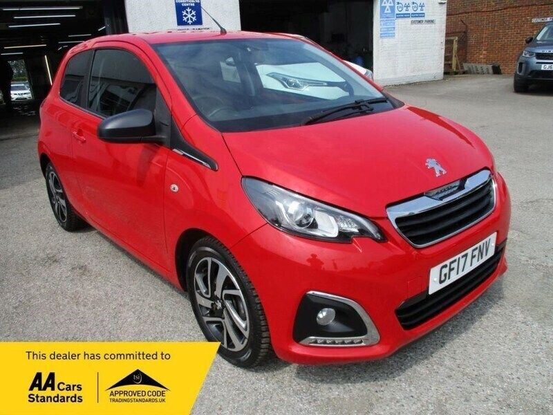 Red Used 2017 Peugeot 108 Allure Hatchback | £4,895 (Fair price) - Image 1/4