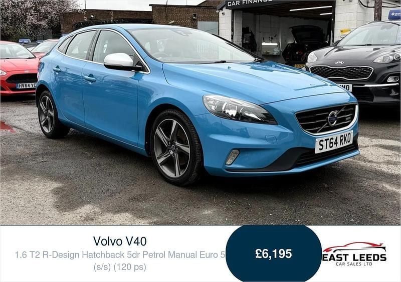 Used Volvo V40 R-Design 120 HP (88 kW) 2014 Blue Hatchback