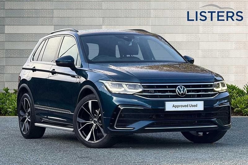 Nightshade blue Used 2023 VW Tiguan R-line SUV | £31,000 (A bit pricey) - Image 1/4