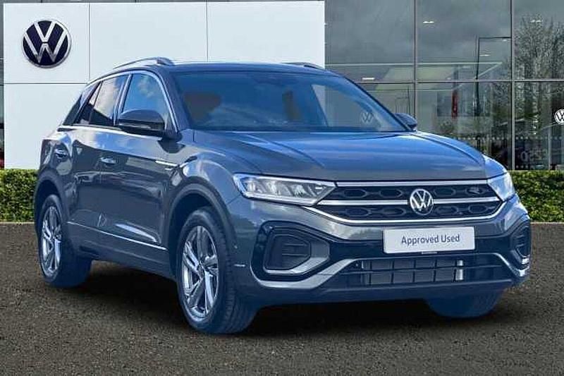 Indium grey Used 2025 VW T-Roc R-line SUV | £27,145 (Fair price) - Image 1/4