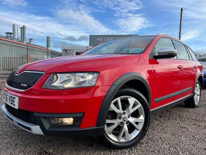 Red Used 2016 Skoda Octavia Scout 4x4 Estate | £9,795 (Fair price) - Image 1/4