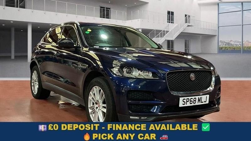 Blue Used 2018 Jaguar F-Pace Portfolio SUV | £13,549 (Fair price) - Image 1/4