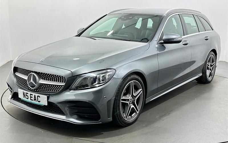 Used Mercedes C220 AMG Line Premium 194 HP (142 kW) 2019 Grey Estate