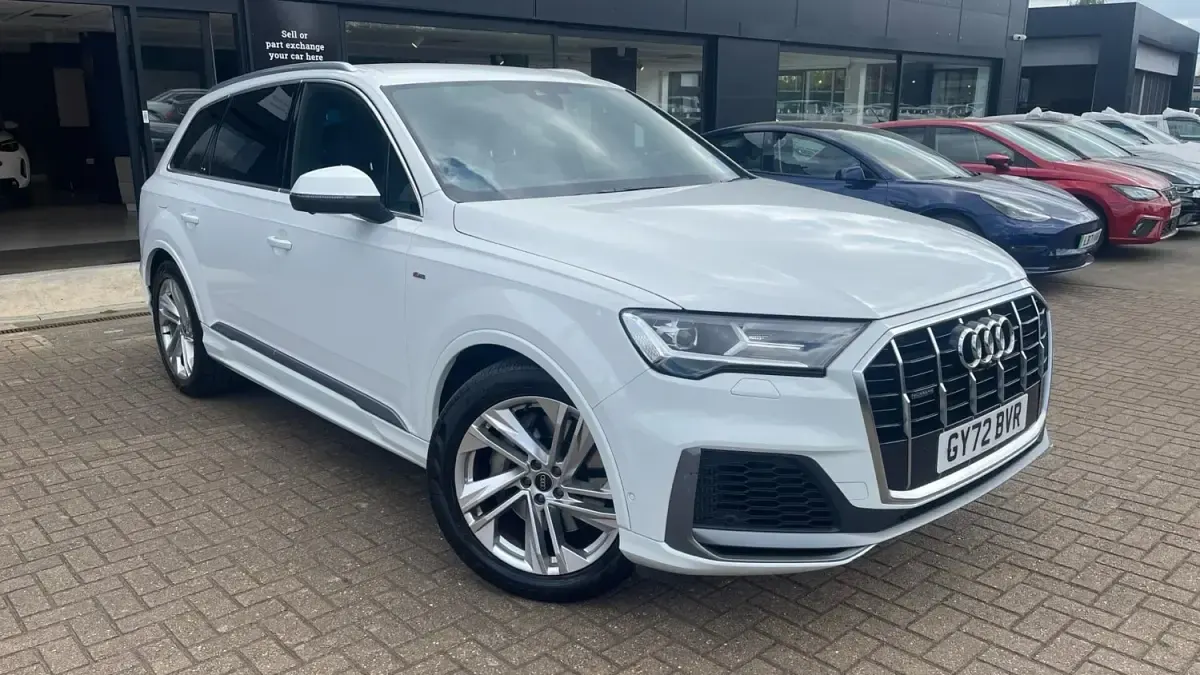 Begagnad Audi Q7 S-Line 340 HK (250 kW) 2022 Vit SUV
