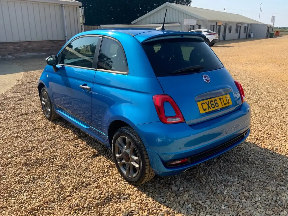 Used Fiat 500 S 69 HP (50 kW) 2016 Blue Hatchback