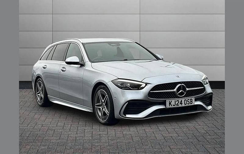 Silver Used 2024 Mercedes C200 AMG line Estate | £27,295 (Good price) - Image 1/3