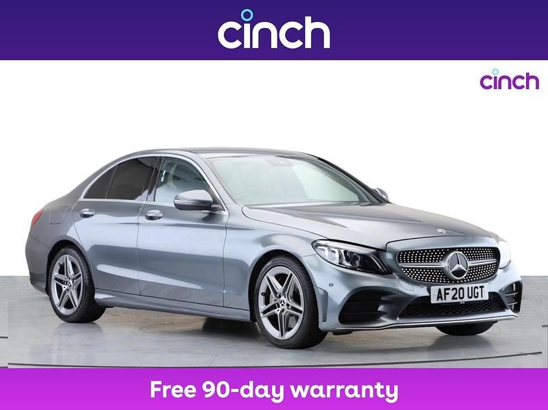 Grey Used 2020 Mercedes C300 AMG line Sedan | £18,099 (Fair price) - Image 1/3