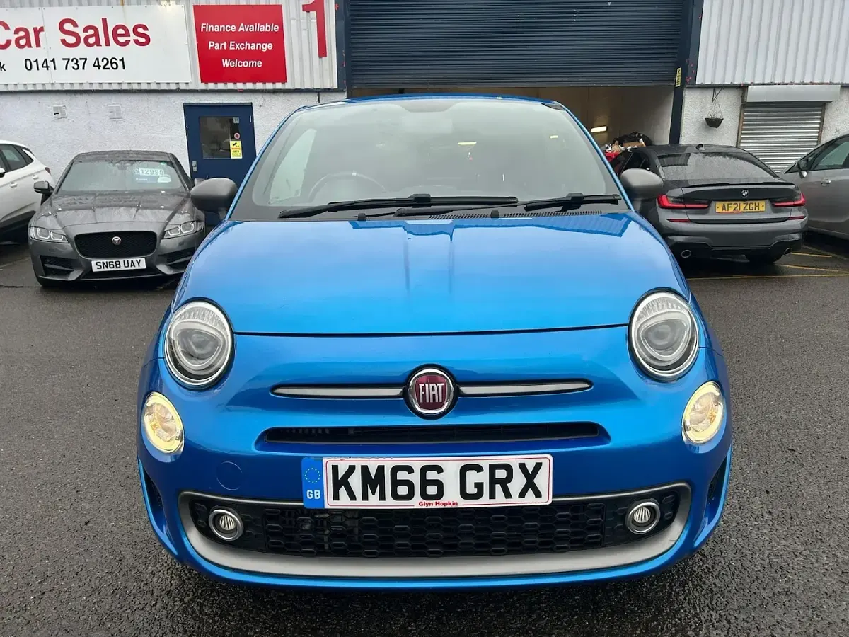 Used Fiat 500 S 85 HP (62 kW) 2016 Blue Hatchback