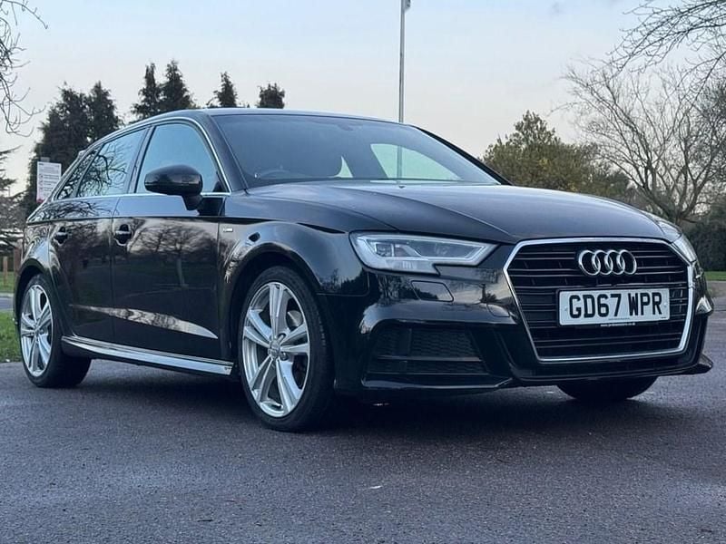 Used Audi A3 Sportback S-Line 150 HP (110 kW) 2018 Black Hatchback