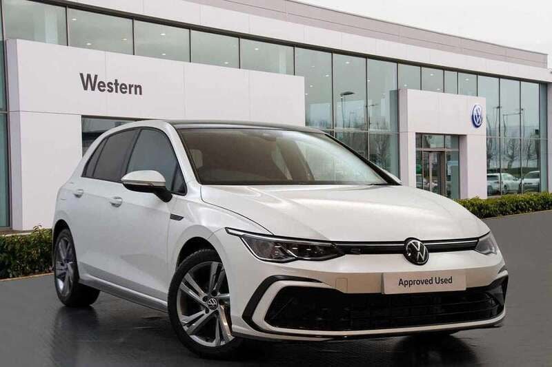 White Used 2024 VW Golf VIII R-line Hatchback | £28,998 (Expensive) - Image 1/4