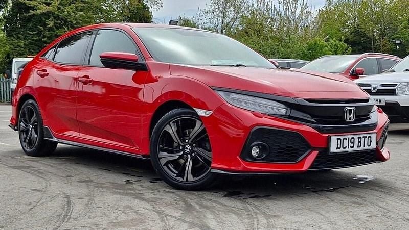 Red Used 2019 Honda Civic Sport Hatchback | £9,495 (Good price) - Image 1/4