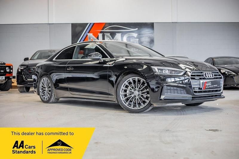 Used Audi A5 S-Line 190 HP (139 kW) 2017 Black Coupe