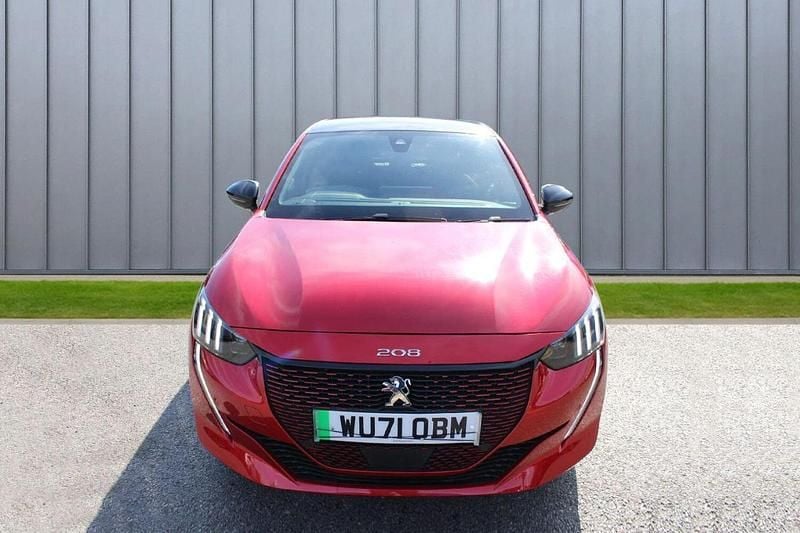 Used Peugeot e-208 Premium 98 kW (134 HP) 2021 Red Hatchback