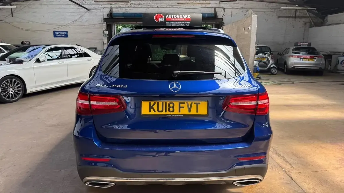 Used Mercedes GLC250 AMG line 2018 Blue SUV