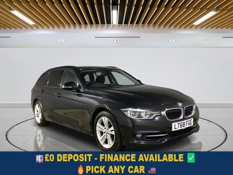 Black Used 2018 BMW 318 Sport Line Estate | £13,099 (Fair price) - Image 1/3