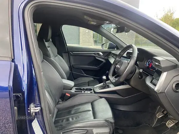 Used Audi A3 S-Line 116 HP (85 kW) 2022 Blue Sedan