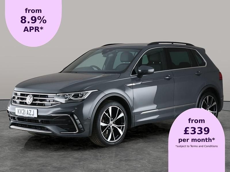 Grey Used 2021 VW Tiguan R-line SUV | £21,743 (Fair price) - Image 1/2