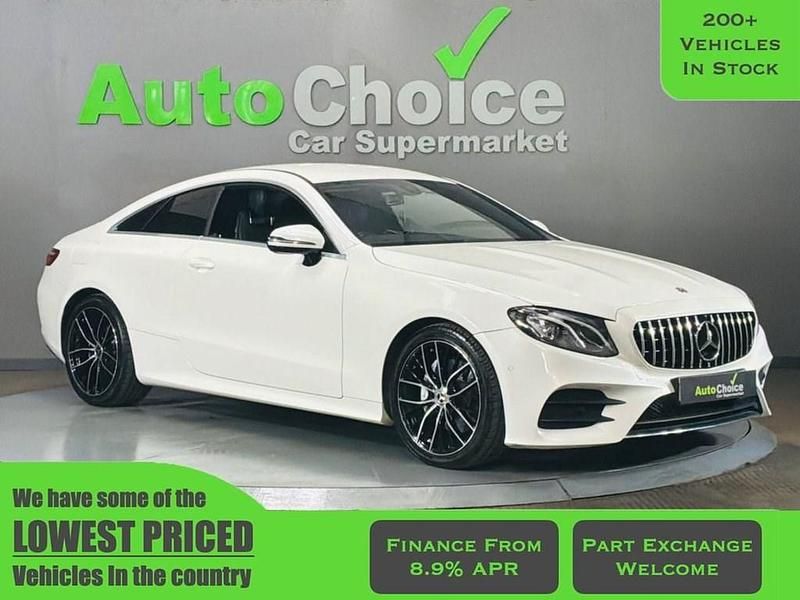 Used Mercedes E220 AMG line 194 HP (142 kW) 2018 White Coupe