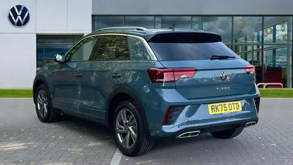Used VW T-Roc R-line 150 HP (110 kW) 2025 Petrol blue metallic SUV